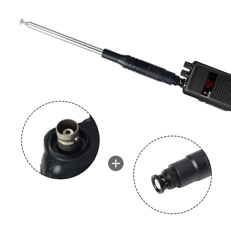 [AUSTRALIA] - UAYESOK CB Antenna 27MHz 10 Meter BNC Antenna for Cobra HH50WXST HHRT50 C75WXST Midland 75-822 75-785 Uniden BC75XLT BC125AT PRO401HH Handheld Cb Radio Scanner 