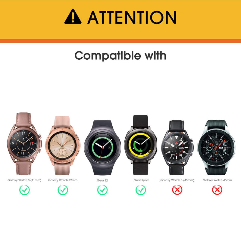 [4 Pack] OMOTON for Samsung Galaxy Watch 3 41mm Screen Protector, Tempered Glass Screen Protector Compatible with Samsung Galaxy 3 41mm 2020/ Galaxy Watch 42mm/ Gear S2/ Gear Sport