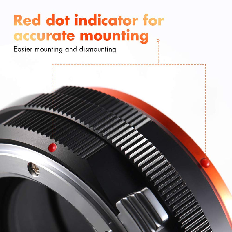 K&F Concept Lens Mount Adapter, G Mount F/AI/G Lens to E-Mount/NEX Camera Body Mount Adapter with Matting Varnish Design