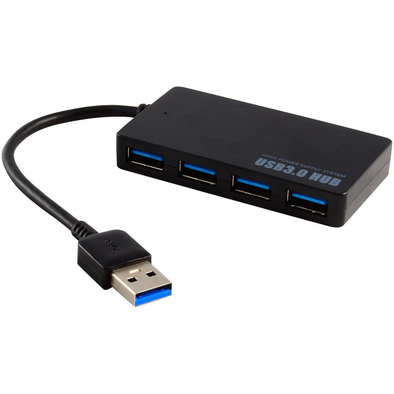 Protronix 4 Port USB 3.0 Hub with 5V/2A Power Adapter Powered Hub