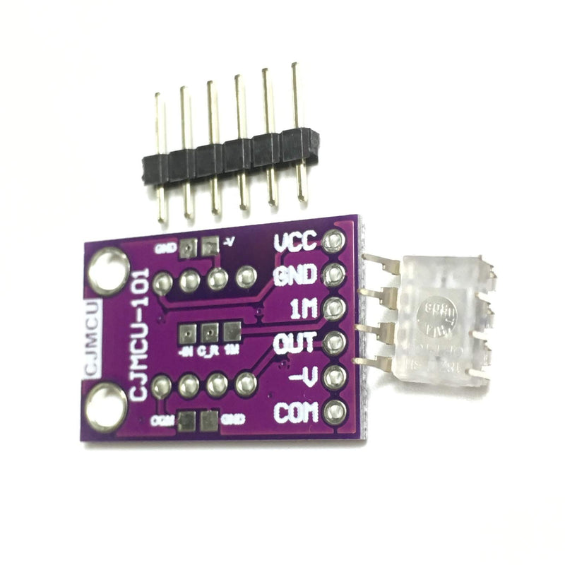 Taidacent OPT101 Monolithic Photodiode and Single-Supply Transimpedance Amplifier Analog Light Sensor Light Intensity Module