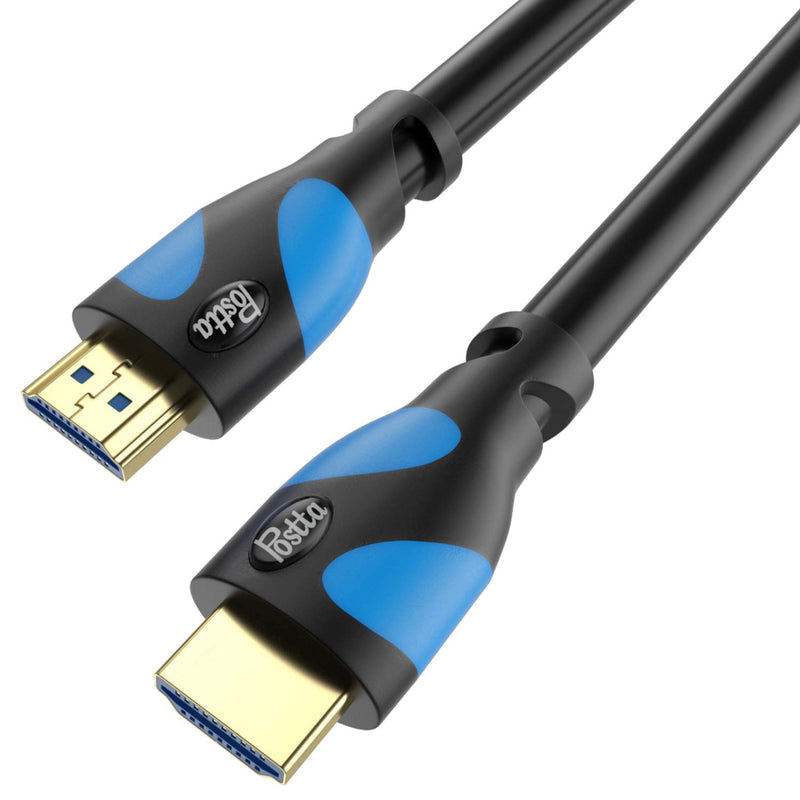 HDMI Cable 25 Feet Postta 4K HDMI2.0 Cable Support 4K(2160P),3D,1080P,Ethernet,Audio Return(ARC)-(Black-Pale Blue) 25FT Pale Blue