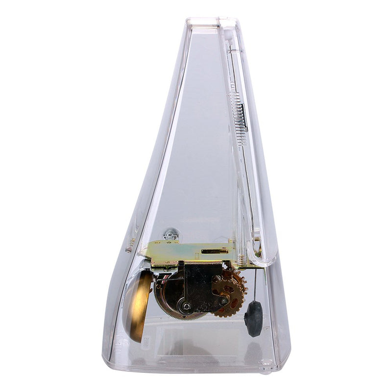 High Accuracy Mechanical Metronome for Violinist Ukulele Player, Transparent White