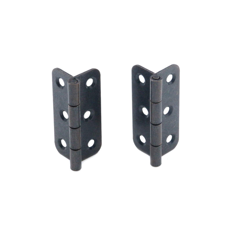 T Tulead Door Hinges Iron Folding Hinges Oil Rubbed Bronze Hinges 2"x1.42" Cabinet Closet Hinges Pack of 20 with Screws Oil-Rubbed Bronze