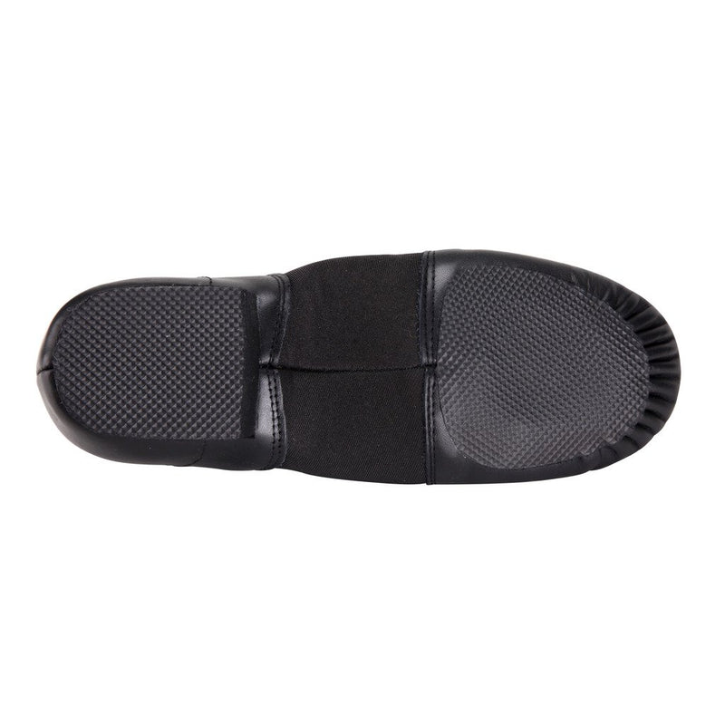 Linodes Leather Jazz Shoe Slip On for Girls and Boys (Toddler/Little Kid/Big Kid) 7 Toddler Black