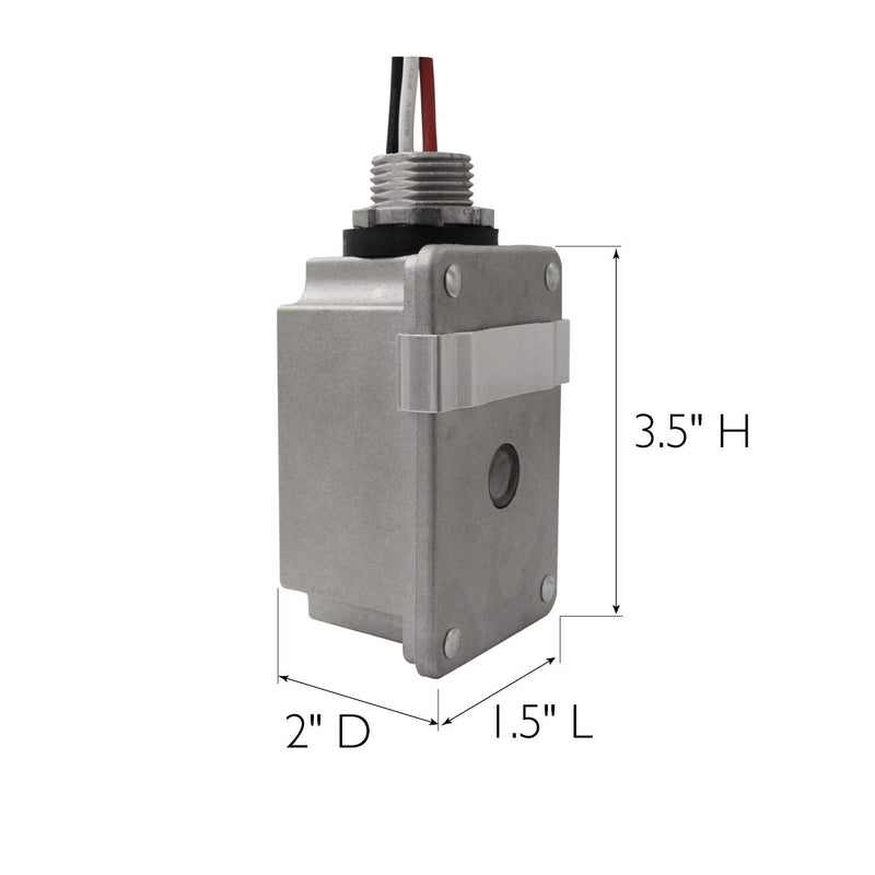 [AUSTRALIA] - Design House 588079 Stem Mount 120-Volt Outdoor Aluminum Photocontrol, Commercial/Residential Use, Dusk to Dawn Sensor 