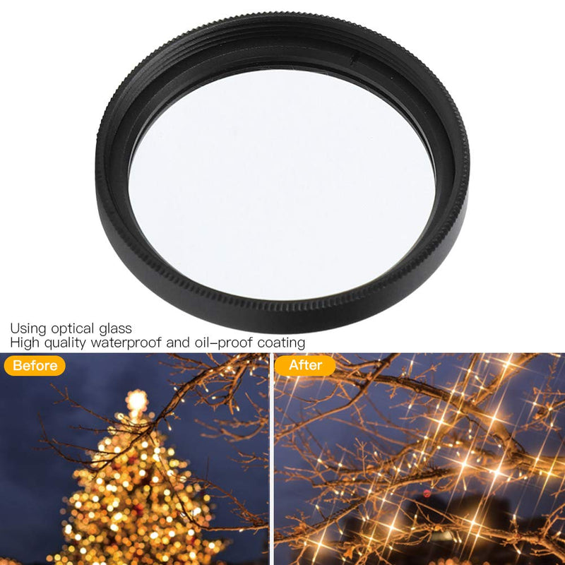 [AUSTRALIA] - Star Filter, 49mm Circular Star Filter Camera Lens Filter, Waterproof Night Scenes Shooting Filter for Canon SLR Cameras 