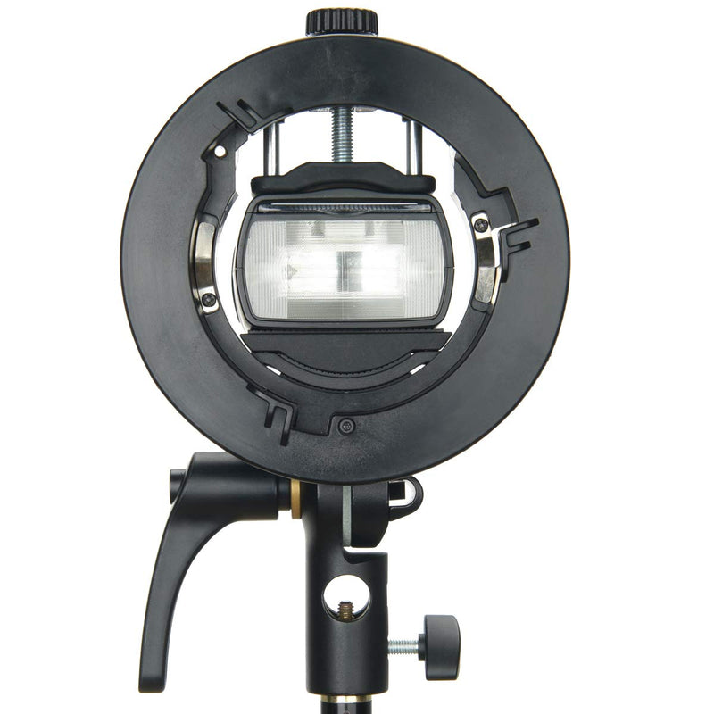 Godox S2 Bracket S-Type Bowens Mount Holder for Godox AD200 AD200Pro AD400Pro V1 V860II V860III V850II TT685 TT600 TT350 and Other Flashes Speedlite Snoot Softbox Honeycomb Reflector Beauty Dish
