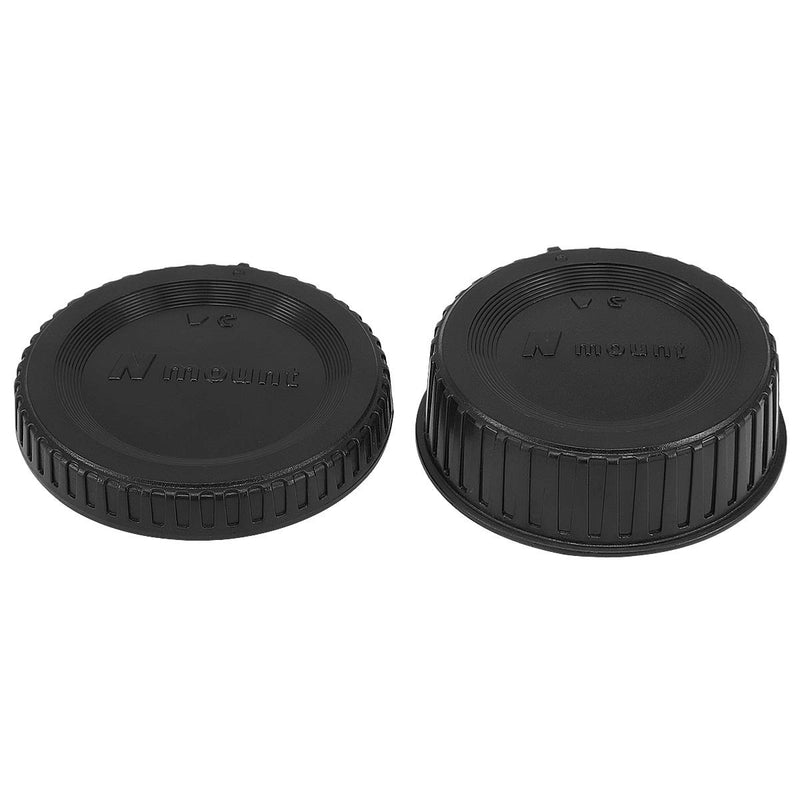 Haoge Camera Body Cap and Rear Lens Cap Cover Kit for Nikon F Mount Camera Lens Such as D4S D5 D6 D40X D600 D610 D750 D800 D800E D810 D810A D850 D3300 D3400 D3500 D5300 D5500 D5600 D7100 D7200 D7500 for Nikon F Mount 02