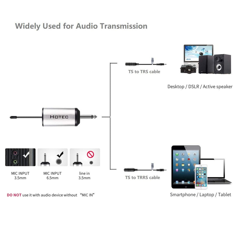 [AUSTRALIA] - Hotec 3.5mm TRRS Male to 1/4” TS Female Audio Adapter Cable (TS to TRRS Cable) 