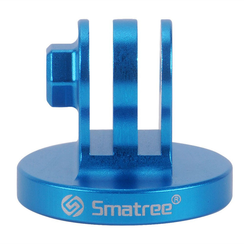 Smatree Aluminum Tripod Mount Adapter for GoPro Session, Hero 10, 9, 8, 7, 6, 5, 4, 3 Plus, 3, 2, 1 HD, GoPro Hero 2018,DJI OSMO Action,Joby Gorilla Pod,GoPro Hero 7 Silver,GoPro Tripod, Blue