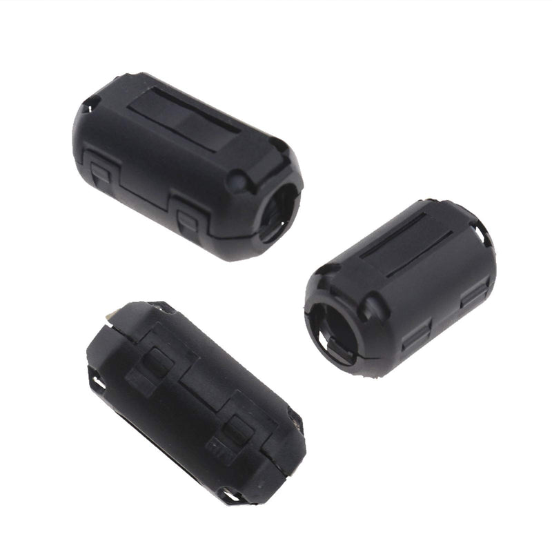 SING F LTD 20pcs Clip-On Ferrite Ring Core Noise Suppressor EMI RFI Clip Cable