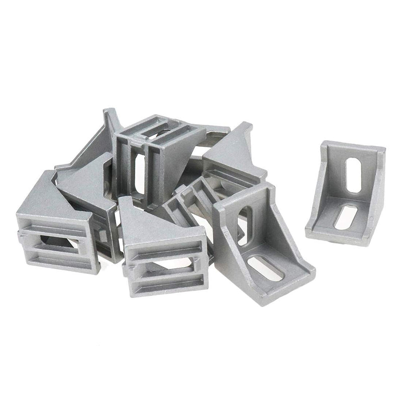 Bitray 4048 Aluminum Alloy Corner Bracket,4048 Aluminum Profile Connector Set with Slot 9mm, Triangle Right Angle Joint Brace Fastener Home Hardware - 35x39x39mm/1.37x1.53x1.53 inch - 10 Pcs