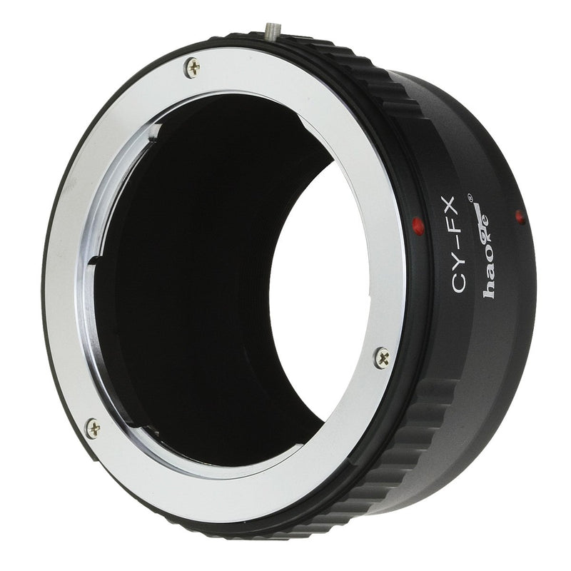 Haoge Lens Mount Adapter for Contax/Yashica C/Y CY Mount Lens to Fujifilm Fuji X FX Mount Camera as X-A5 X-A10 X-A20 X-E1 X-E2 X-E2s X-E3 X-H1 X-M1 X-Pro1 X-Pro2 X-T1 X-T2 X-T3 X-T10 X-T20 X-T30