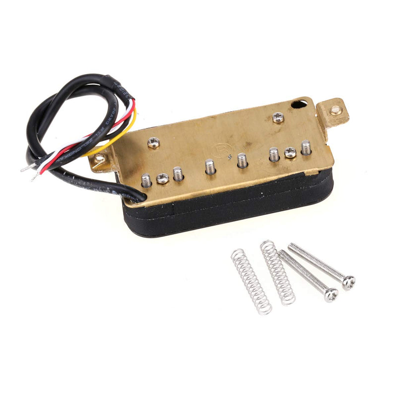 Wilkinson Classic Tone Ceramic Overwound Open Style Humbucker Pickups Set for Electric Guitar, Black