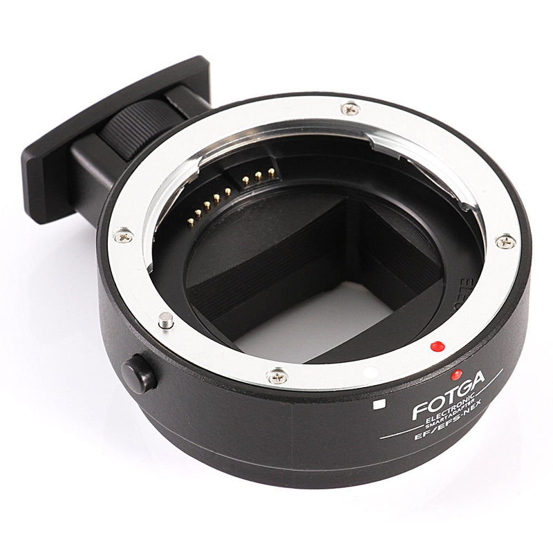 FocusFoto Electronic Full Frame Auto Focus Adapter Ring for Canon EOS EF EF-S Lens to Sony E Mount NEX-7 6 5 A7 A7S A7R II Camera Body