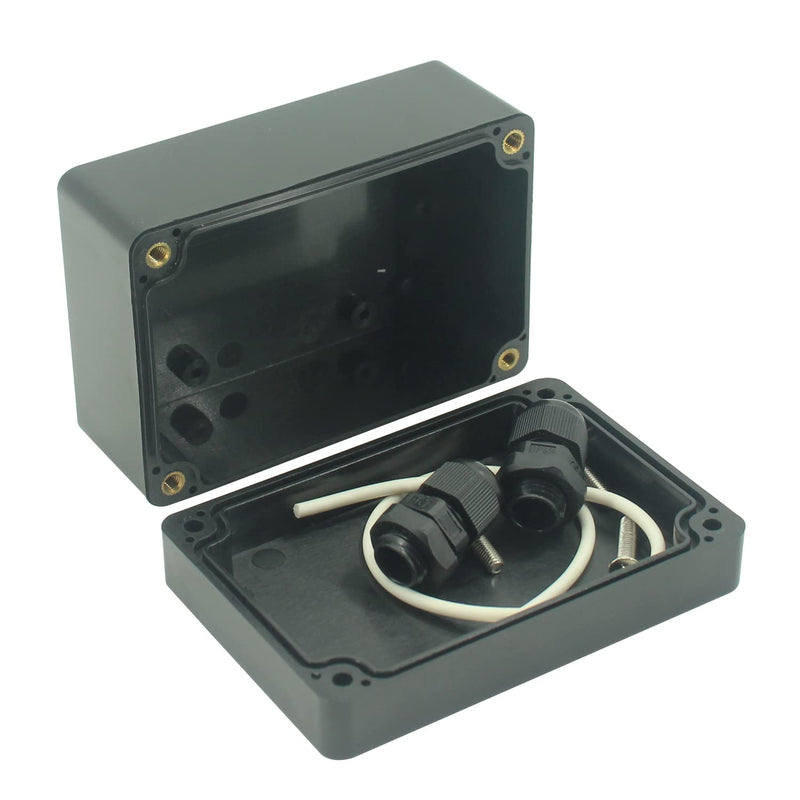 UHZBTEC ABS Plastic Electrical Project Box DIY Outdoor Waterproof Junction Box Enclosure Dustproof Electric Case 3.93 x 2.67 x 1.96 inch ( 100 x 68 x 50 mm ) 3.9''x2.7''x2''