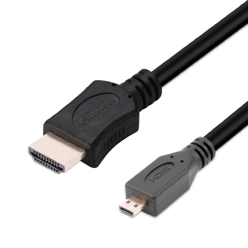 [AUSTRALIA] - SatelliteSale High-Speed Micro HDMI to HDMI TV Adapter Cable [24K Gold Plated | Copper Core | PVC Jacket] 4K Resolution, 3D, Audio Return Channel, HDMI Ethernet Channel (15 Feet) 15 Feet 