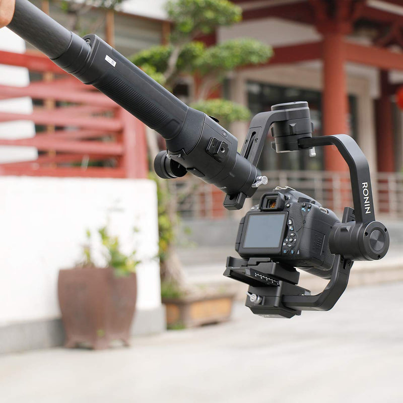 Carbon Fiber Extension Monopod Pole for DJI Ronin S/SC, Extendable Rod Handheld Stick 13.7-Inch Gimbal Handle Grip Compatible with DJI Ronin-S/Ronin SC/Moza Air 2 / FeiyuTech AK4000 Zhiyun Crane 2