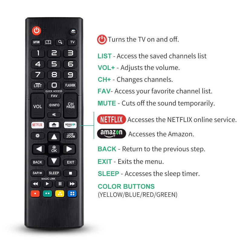 Angrox Universal Remote Control for LG-TV-Remote All LG LCD LED HDTV 3D Smart TV Models