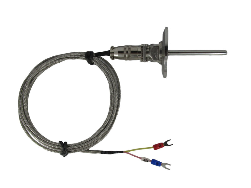 Tri-clamp Waterproof K Type Thermocouple Temperature Sensors Probe with Detachable Connector
