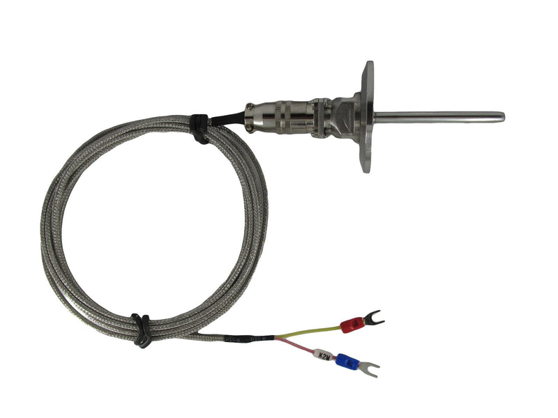 Tri-clamp Waterproof K Type Thermocouple Temperature Sensors Probe with Detachable Connector