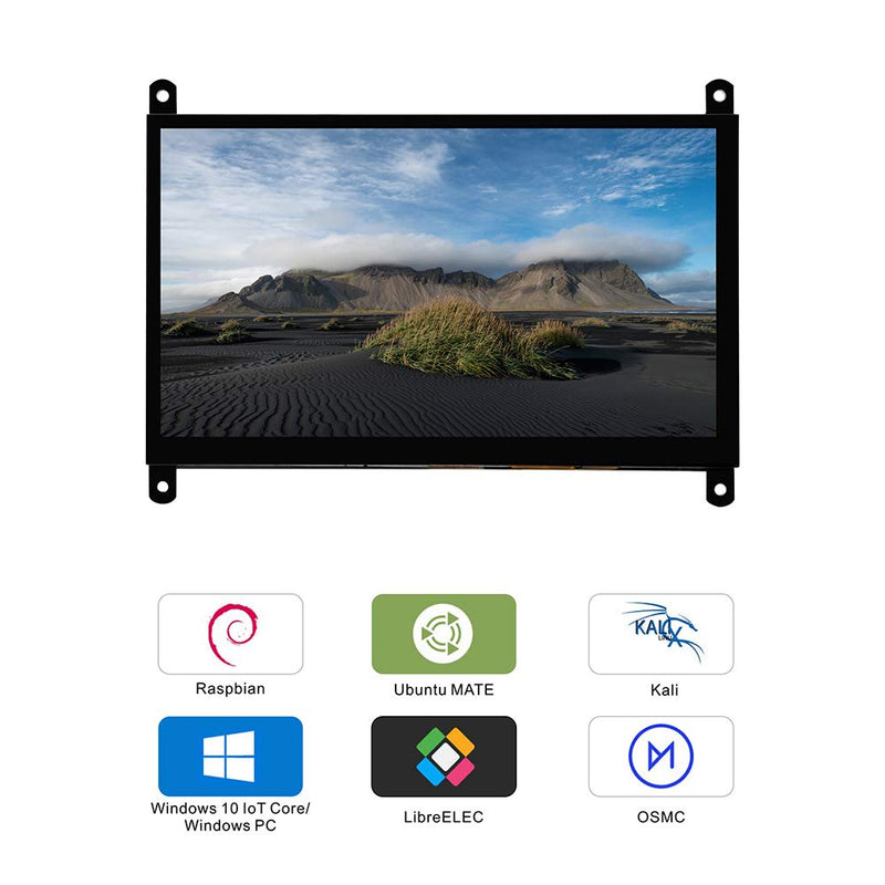 [AUSTRALIA] - OSOYOO 7 Inch DSI Touch Screen LCD Display 800x480 for Raspberry Pi 4 3 3B+ 2 | Portable Capacitive Touchscreen Monitor with DSI Cable | Easy to DIY Create IOT Circuits and Learn Coding for Beginners 