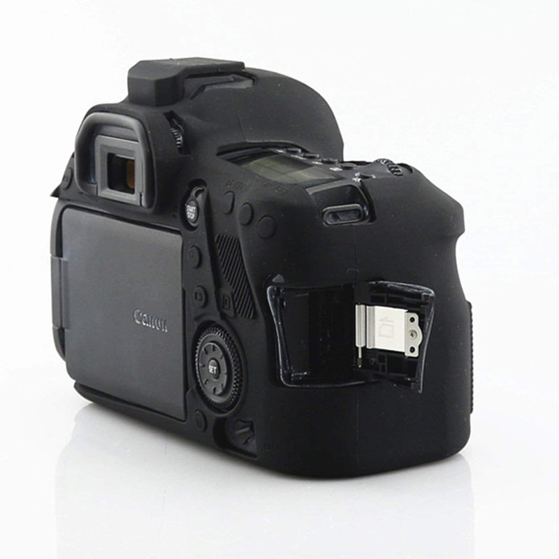 6D Mark II Silicone Case, TUYUNG Camera Housing Case Protective Cover Skin, Compatible with Canon EOS 6D Mark II, Black