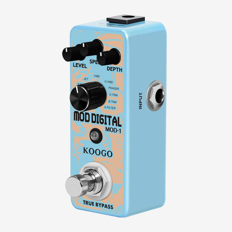 [AUSTRALIA] - Koogo Guitar Modulation pedal Digital Mod Station Pedals with 11 Kinds Classic Effect for Electric Guitar 