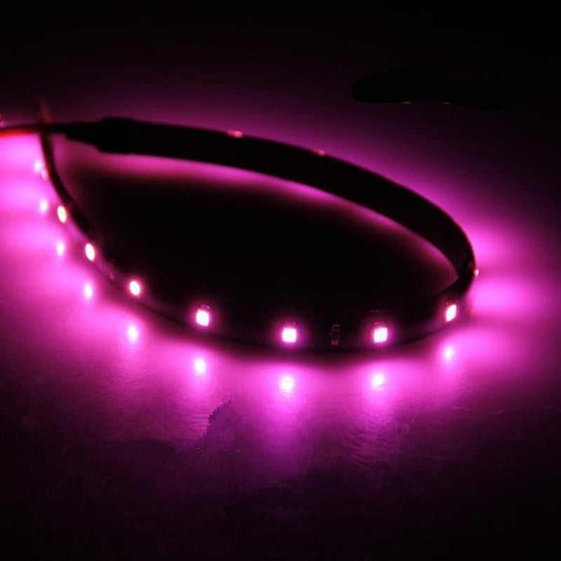 [AUSTRALIA] - ESUPPORT 5Pcs 30cm 15 LEDs SMD Waterproof Flexible Purple Light Strip Bar car Light Flexible Strip 
