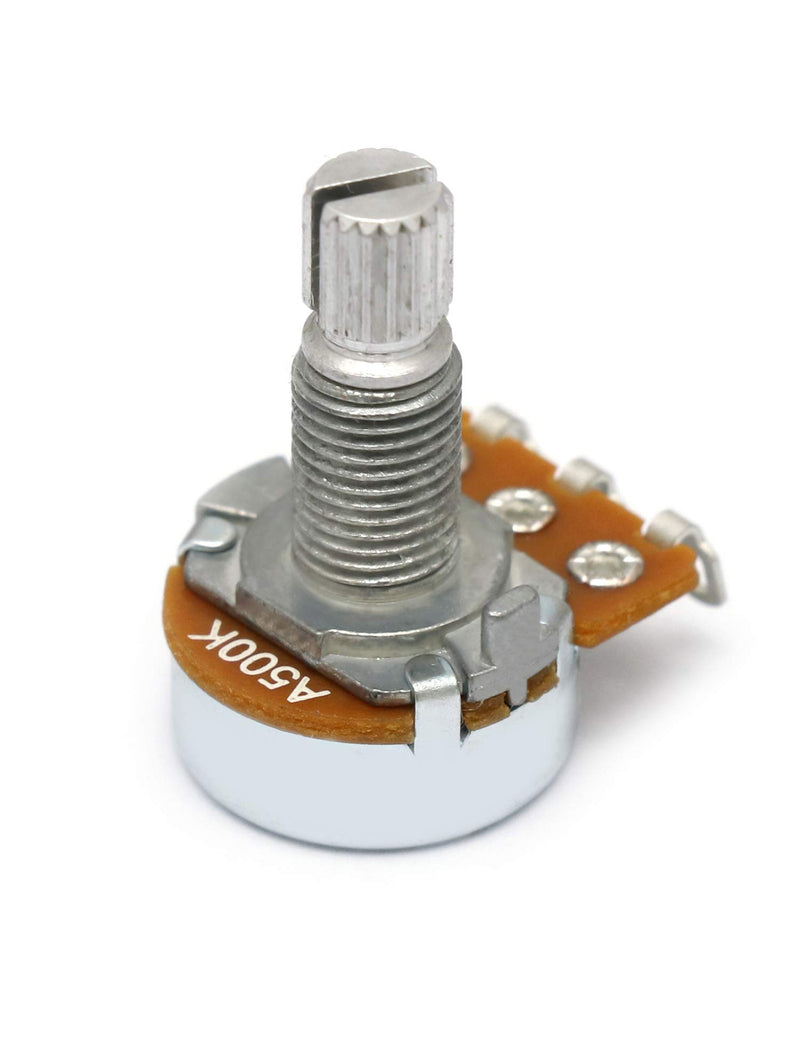 Metallor Mini Alpha Pots Log A500k Volume Audio Potentiometer Electronics for Electric Guitar or Bass Guitar. (Mini A500k) Mini A500k