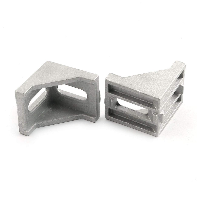 PZRT 4pcs Inside Corner Bracket Gusset,4040 Series Aluminum Extrusion Profile L Shape Right Angle Connector