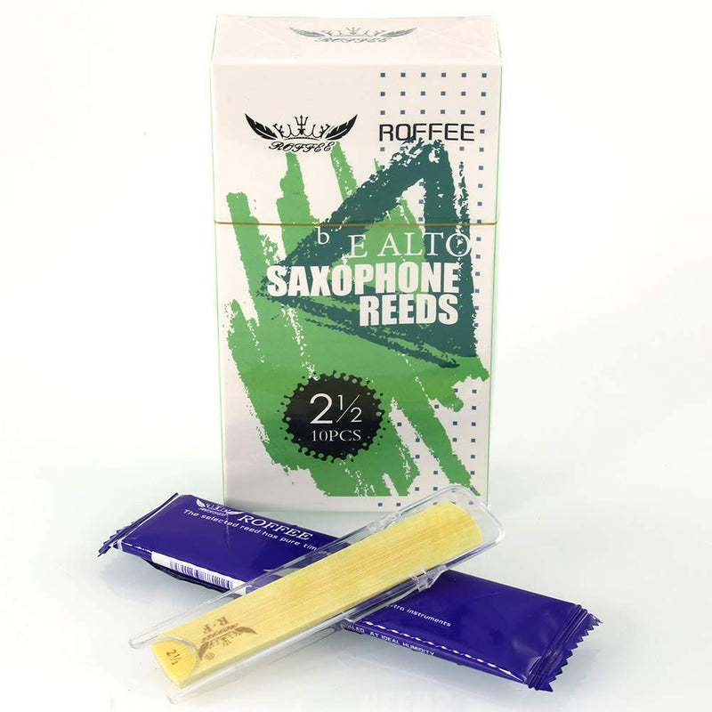 ROFFEE Alto sax saxophone reeds strength 2.5, 10 pcs/box, individual packing