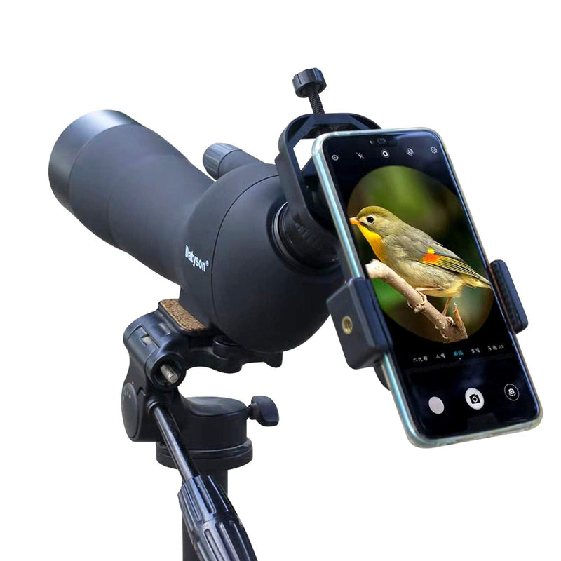 Vankey Cellphone Telescope Adapter Mount, Universal Phone Scope Mount, Work with for Spotting Scope, Telescope, Microscope, Monocular, Binocular, for iPhone, Samsung, HTC, LG and More