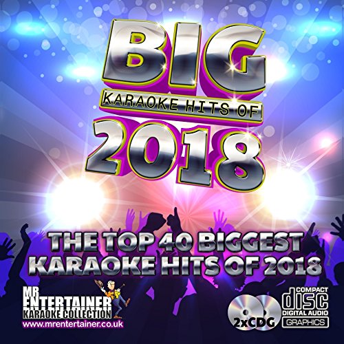 Mr Entertainer Big Karaoke Hits of 2018 - Double CD+G (CDG) Pack. 40 Top Chart Songs