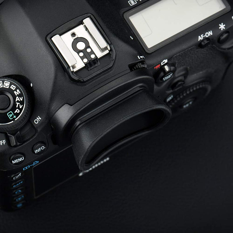Soft Silicon Camera Viewfinder Eyecup Eyepiece Eyeshade for Canon EOS 5DM4 5DM3 5DS 5DSR 7DM2 7D, EOS 1D X Mark II, 1D X, 1Ds Mark III, 1D Mark IV, 1D Mark III Replaces Canon Eg Eye Cup Replace Canon EG Eyecup