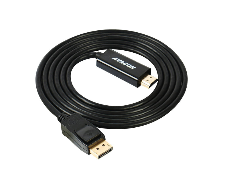 DisplayPort to HDMI 10 Feet Gold-Plated Cable, Avacon Display Port to HDMI Adapter Male to Male Black 1 PACK