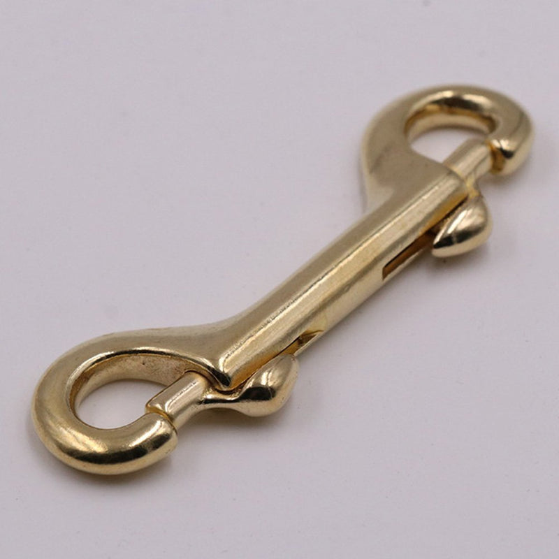 [AUSTRALIA] - UKCOCO 2 Pack Scuba Diving Double Ended Brass Trigger Clips Snap Hook for Bag Key Keychain Luggage Strap 90mm 