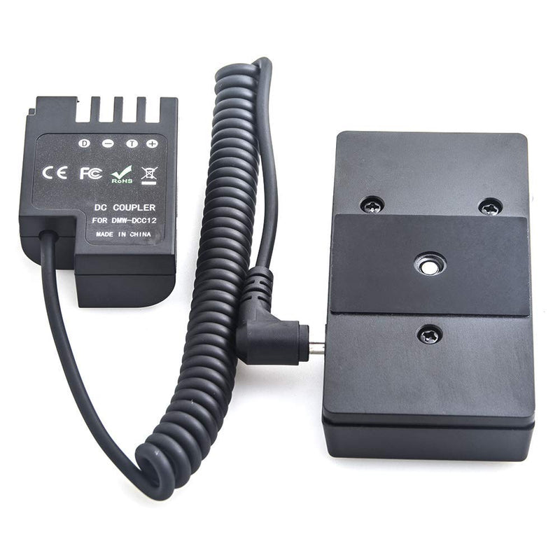 [AUSTRALIA] - Foto4easy NP-F970 Battery Plate Adapter to DMW-DCC12 Full Decoded Dummy Battery with 1/4" Hot Shoe Mount Screw for Panasonic DMC-GH3 GH4 GH3K GH4K GH5 Cameras 