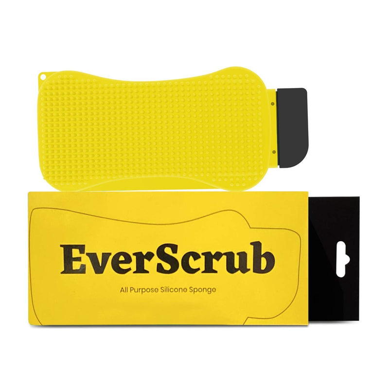 [AUSTRALIA] - EverScrub Silicone Sponge (2 Pack) Multi-Purpose Kitchen Sponge with Scrubber, Scrapper & Squeegee Functions for Easy & Scratch-Free Cleaning & Dishwashing 