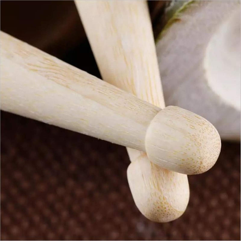 Miwayer 5A Bamboo Drumsticks 6" Light Durable with Teardrop-shaped tips Musical Instrument Percussion Accessories 5A 1 Pair