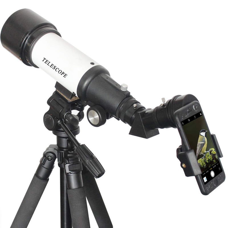 Gosky 1.25" Telescope Phone Adapter - 2019 Newest Updated Quick Aligned Smartphoto Adapter Mount for Refractor & Reflector Telescope with Built-in 1.5X Barlow Lens