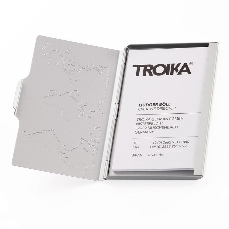 Troika Silver Global Card Case Aluminum (CDC1502AL)