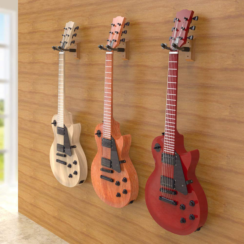 Guitar Wall Mount Hanger,GOLP Guitar Hook Holder Stand Accessories for Bass Electric Acoustic Classical Guitar Ukulele（3 Pack)