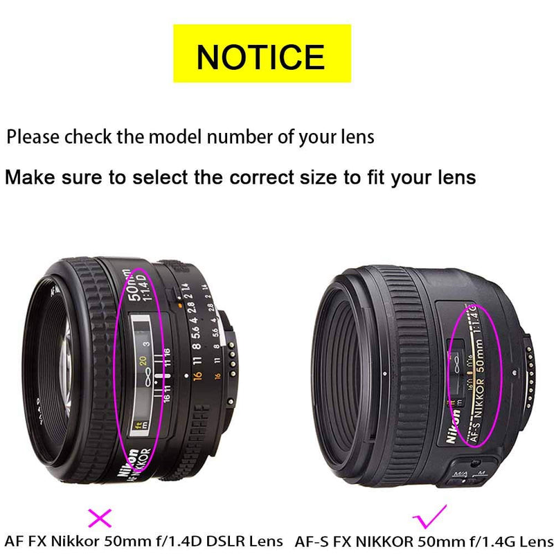 58mm Lens Cap for AF-S 50mm f/1.8G Lens,AF-S 50mm f/1.4G & 55-300mm f/4.5-5.6G Nikon D7000 D5100 D3100 D3200 D3300 D90 D5200 Camera,ULBTER Snap-on Lens Cap Lens Cover -3Pack