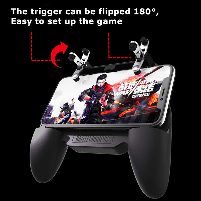 [AUSTRALIA] - COOBILE Mobile Game Controller for PUBG Mobile Controller L1R1 Mobile Game Trigger Joystick Gamepad for iOS & Android Phone(W10 update) W10 update 