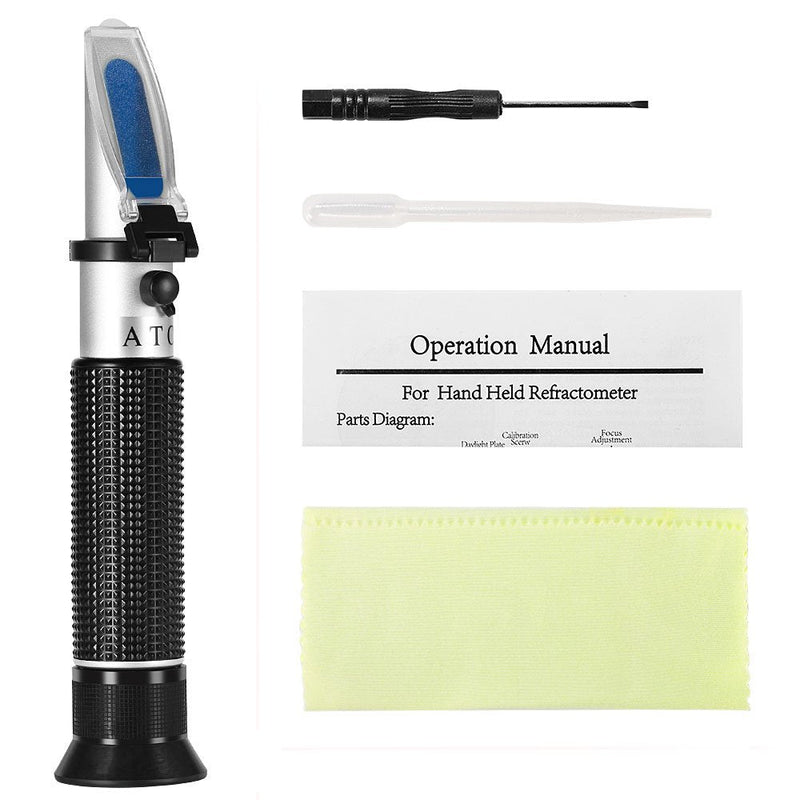 Handheld Alcohol Refractometer,V·RESOURCING 0~80% Alcohol Content Measurement Tool Tester for Spirits Distilled Ethanol with Water like Whiskey, Brandy;Used in Scientific Research, Alcohol Purchase