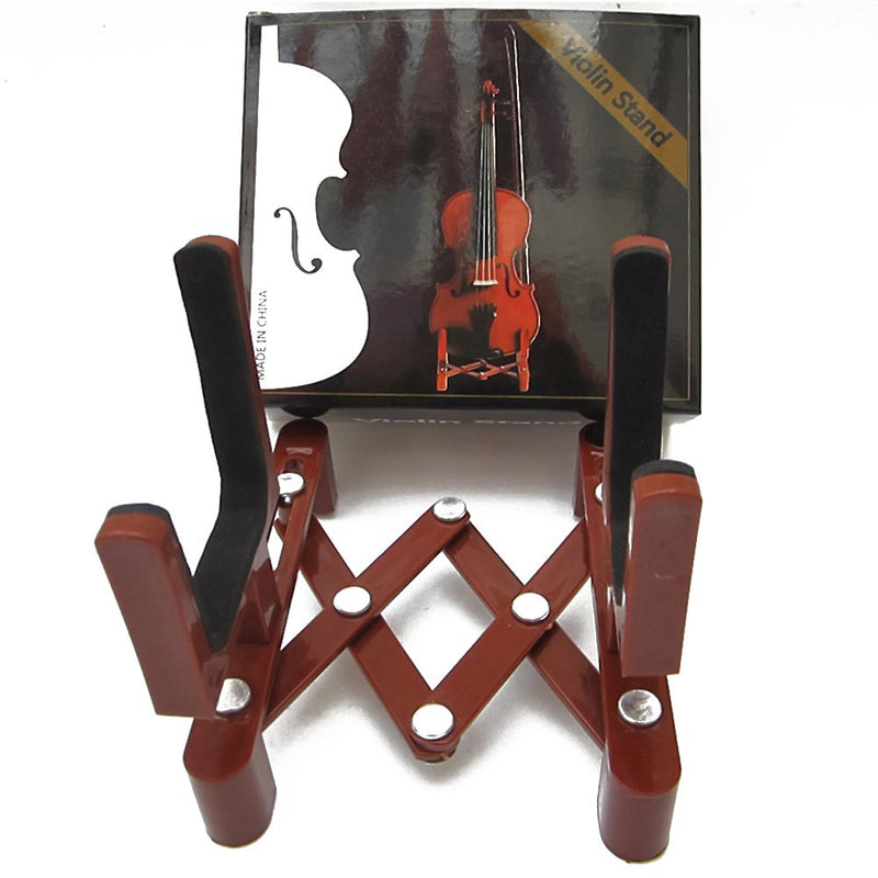 Lan.Beauty Violin,Viola Stand with Bow Holder for Full Size,Portable,Adjustable and Foldable,can Hold a Violin with Shoulder Rest or Chin Rest on