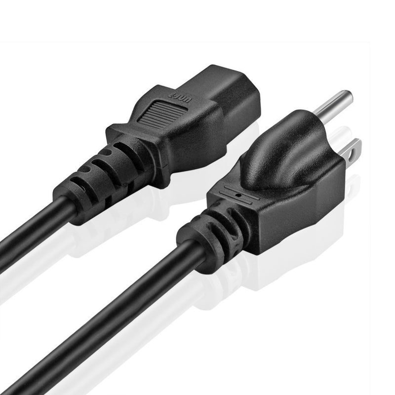 Omnihil 8 Feet AC Power Cord Compatible with Alphasonik 8", 10", 12", 15" Amplified Loud Speaker