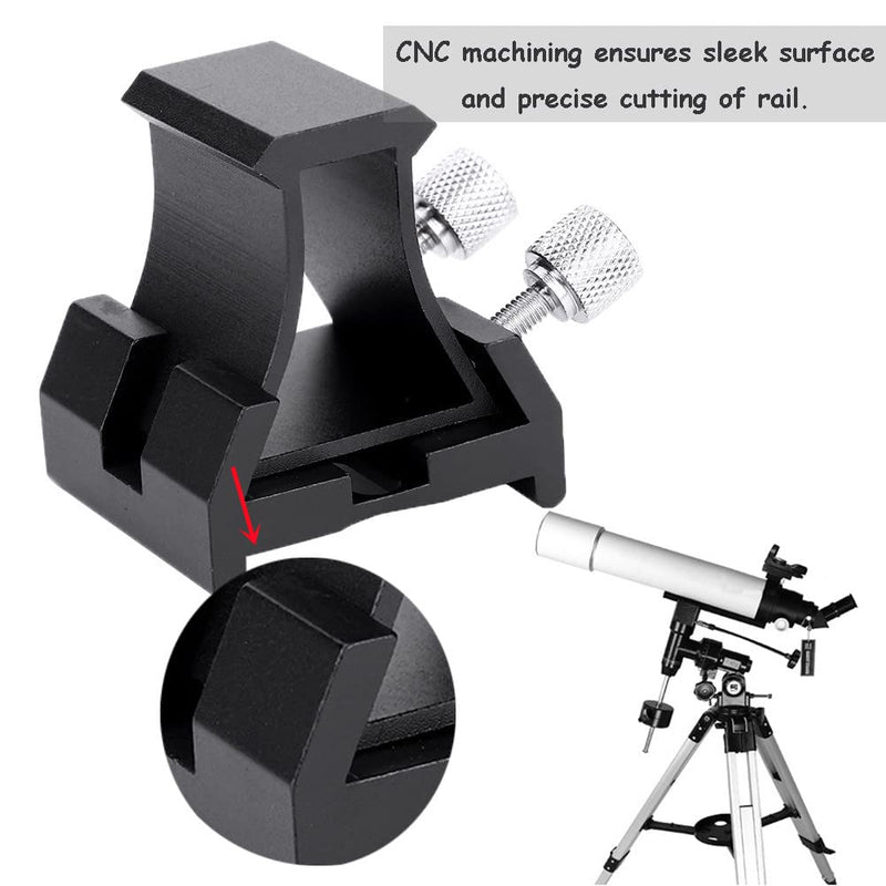 Telescope Finderscope Mount, Finder Scope Mounting Bracket Dovetail Slot Plate, Dovetail Base for Finder Scope